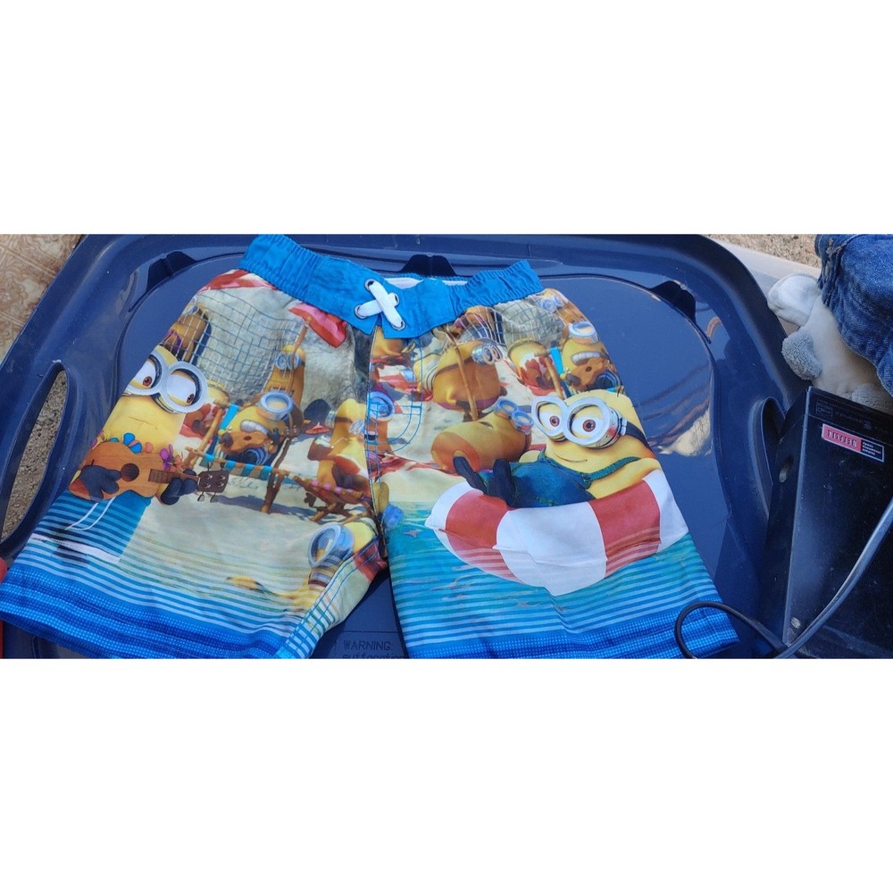 Swim Trunks despicable me minions 21 inch waist boys swimmers  2t to 4t